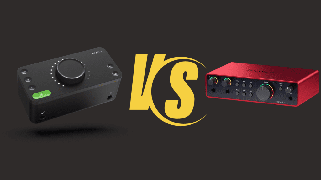 audient evo vs focsurite 2i2 4th gen